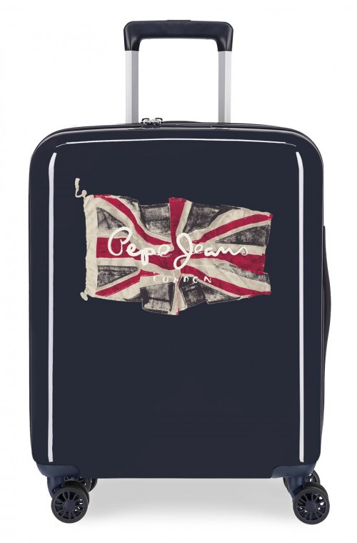 7679321 maleta de cabina pepe jeans flag azul marino