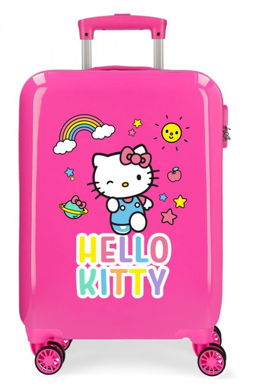 2151722 maleta de cabina hello kitty you are cute rosa